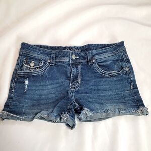 Amethyst Jean Shorts Distressed Size 11